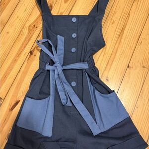 Stylish Blue Sleeveless Dress